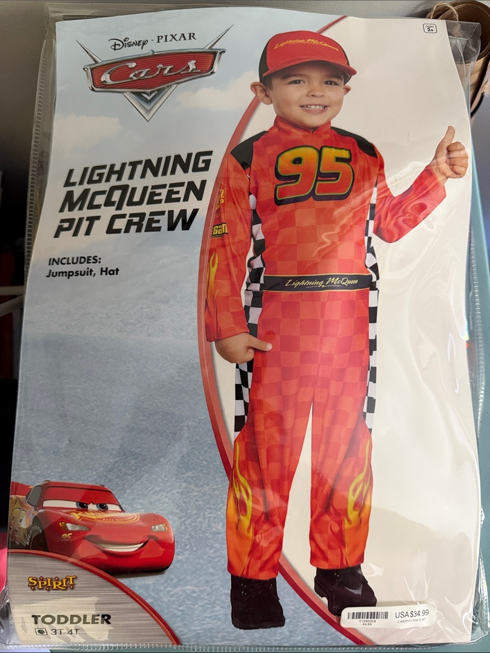 Lightning McQueen 3T 4T Costume